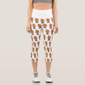 Starker Kuchen mit Stiefeln Capri Leggings (Vorderseite)