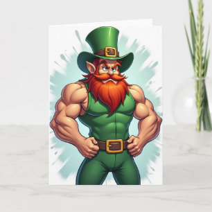 Starker Leprechaun Awesome Karte