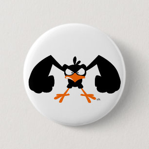 Starker lil Birdie:) Knopf-Abzeichen Button