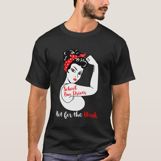 Starker lustiger Busfahrer Schulbusfahrer T-Shirt (Vorderseite)