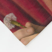 Starker Mann mit rosa Narben (Renaissance Art) Fleecedecke (Ecke)