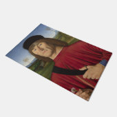 Starker Mann mit rosa Narben (Renaissance Art) Fußmatte (Schrägansicht)