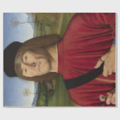 Starker Mann mit rosa Narben (Renaissance Art) Geschenkpapier (Flach)