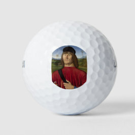 Starker Mann mit rosa Narben (Renaissance Art) Golfball