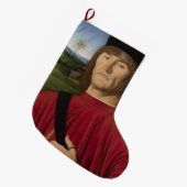 Starker Mann mit rosa Narben (Renaissance Art) Großer Weihnachtsstrumpf (Vorderansicht (hängend))