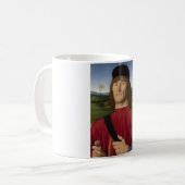 Starker Mann mit rosa Narben (Renaissance Art) Kaffeetasse (Vorderseite Links)