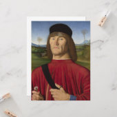 Starker Mann mit rosa Narben (Renaissance Art) Karte (Vorderseite/Rückseite Beispiel)