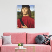 Starker Mann mit rosa Narben (Renaissance Art) Leinwanddruck (Insitu (Wohnzimmer))