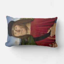 Starker Mann mit rosa Narben (Renaissance Art) Lendenkissen