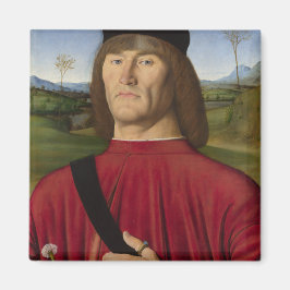 Starker Mann mit rosa Narben (Renaissance Art) Magnet