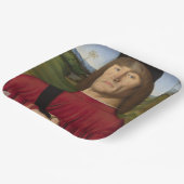 Starker Mann mit rosa Narben (Renaissance Art) Pappteller (Gewinkelt)