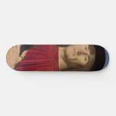 Starker Mann mit rosa Narben (Renaissance Art) Skateboard (Horizontal)
