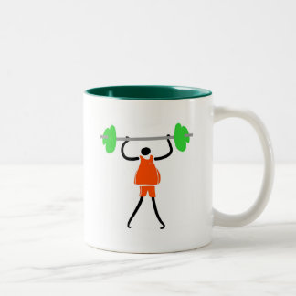 Starker Mann Zweifarbige Tasse
