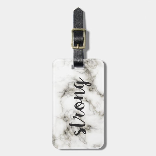 Starker Marmor Gepäckanhänger (Vorderseite vertikal)