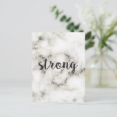 Starker Marmor Postkarte (Stehend Vorderseite)