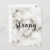 Starker Marmor Postkarte (Vorne/Hinten)