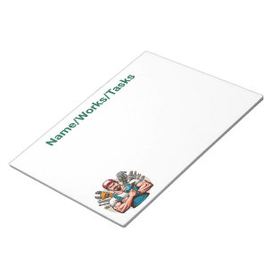Starker Mechaniker – Muskelbepackter Mechaniker No Notizblock