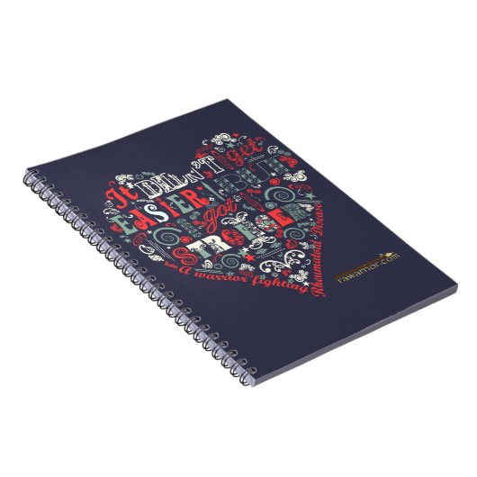 Stärker mit Herzen Notizblock (Rechte Seite)