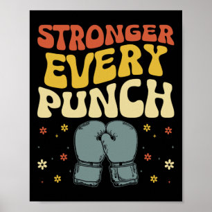 Stärker mit jedem Schlag Kickboxen Kickbox Kickbox Poster