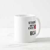 Stärker mit jedem schlagenden Herz-Kaffeetasse Kaffeetasse (VorderseiteRechts)