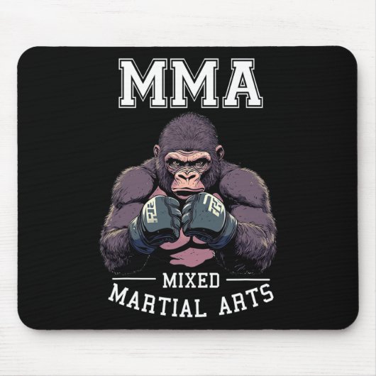 Starker Mixed Martial Arts Gorilla - Boxkäfig Mousepad (Vorne)
