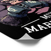 Starker Mixed Martial Arts Gorilla - Boxkäfig Poster (Ecke)