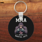 Starker Mixed Martial Arts Gorilla - Boxkäfig Schlüsselanhänger (Vorderseite)