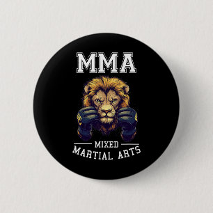 Starker Mixed Martial Arts Lion - Thai Boxing Cage Button