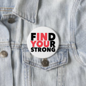 Starker Motivationszitat-Button Button (Beispiel)