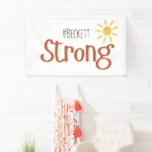 starker #name Kindkrebs Indoor Banner-Zeichen Banner (Insitu)