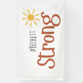 starker #name Kindkrebs Indoor Banner-Zeichen Banner (Vertikal)