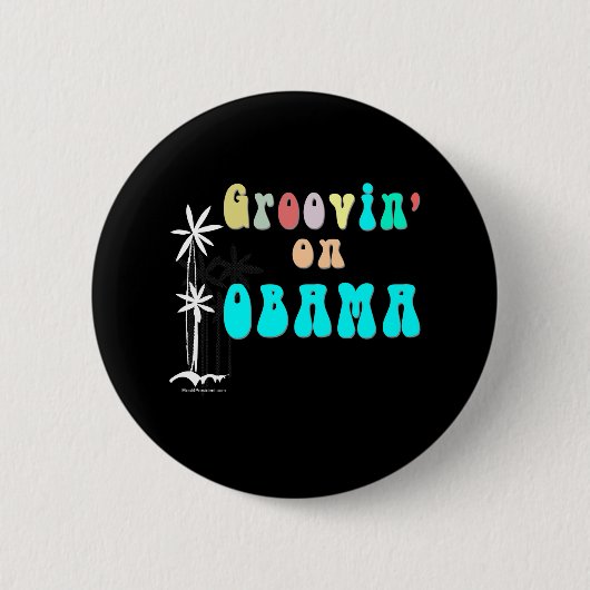 Starker Obama-Knopf Button (Vorderseite)