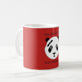 Starker Panda Kaffeetasse (Vorderseite Links)
