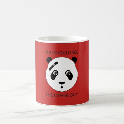 Starker Panda Kaffeetasse (Mittel)