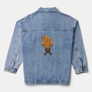 Starker Pie mit Stiefeln Jeansjacke