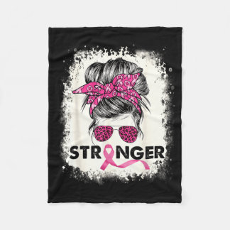 Starker Pink Warrior Brustkrebsbewusstsein Fleecedecke