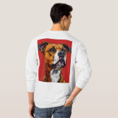 Starker Pitbull-Hund T-Shirt (Schwarz voll)