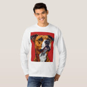 Starker Pitbull-Hund T-Shirt (Vorne ganz)