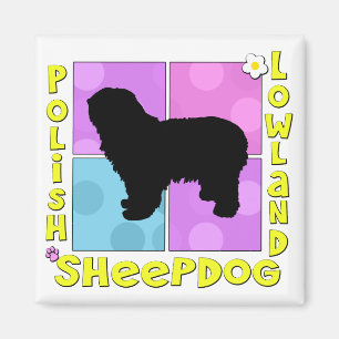 Starker polnischer Tiefland-Schäferhund Magnet