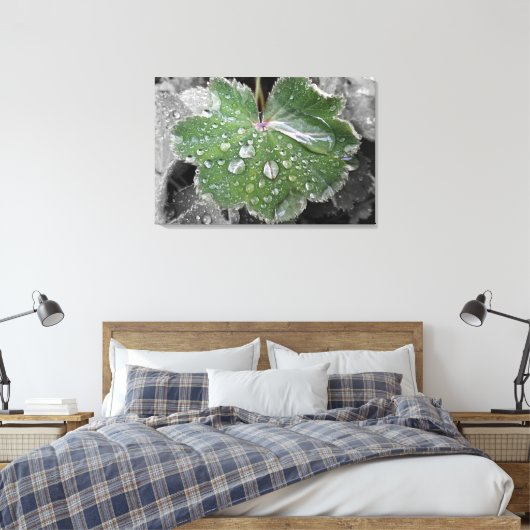 starker Regen Leinwanddruck (Insitu (Schlafzimmer))