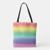 Starker Regenbogen-Streifen Muster lgbtq lgbt Tasche (Rückseite)
