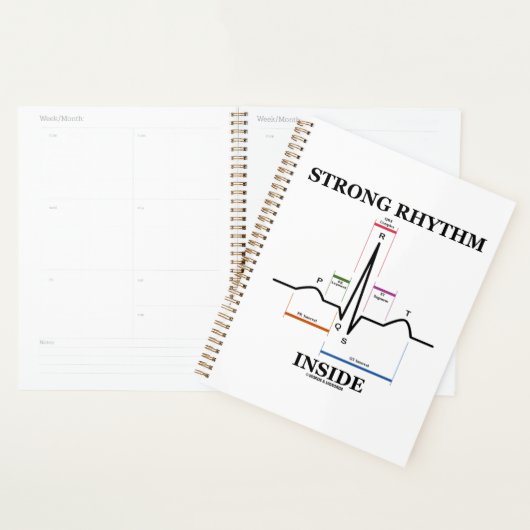 Starker Rhythmus innerhalb des Elektrokardiogramms Planer (Anzeige)