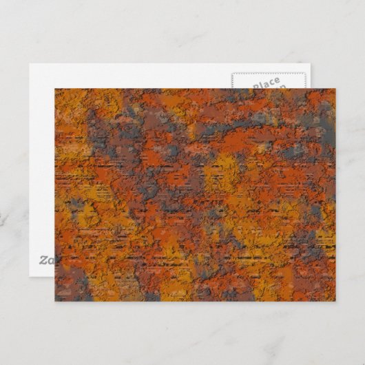starker Rost Postkarte (Vorne/Hinten)