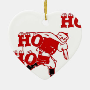 Starker Santa Ho Ho Ho Sammlung Keramikornament