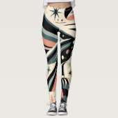 Starker Schnabel Atomic Eagle Muster Leggings (Vorderseite)