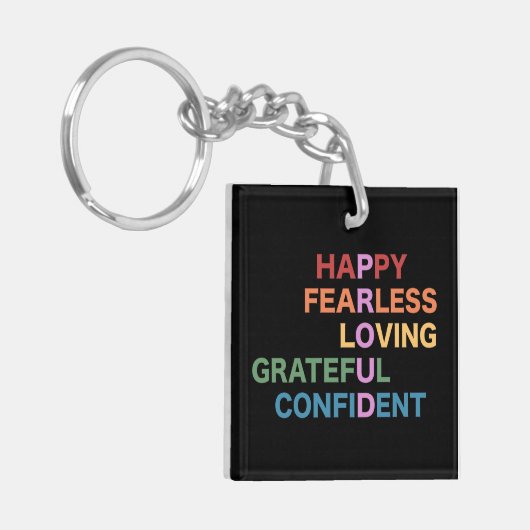 STARKER schwarzer Schlüsselanhänger (Vorderseite links)