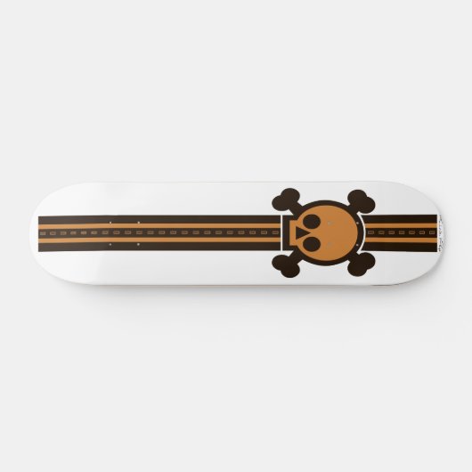 Starker Skulled Rennläufer Skateboard (Horizontal)