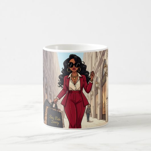 Starker Smart souveräner Boss-Babe-Roter-Power-Anz Kaffeetasse (Mittel)