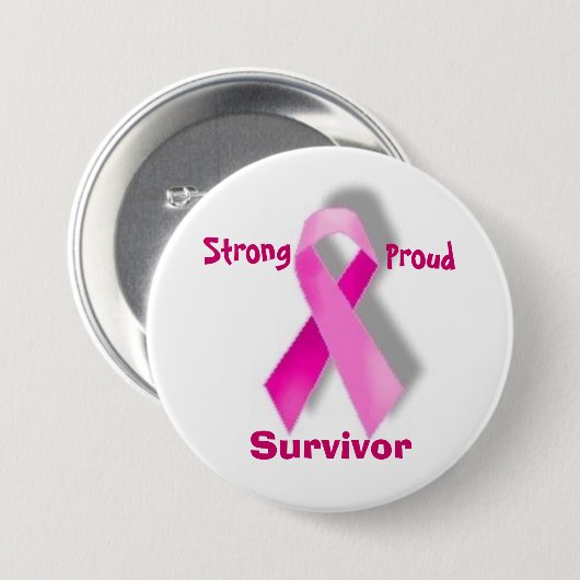 Starker stolzer Überlebendknopf Button (Vorne & Hinten)