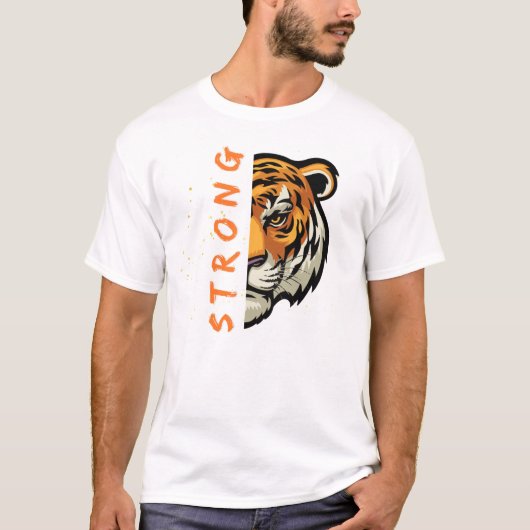 Starker Tiger für Shirts (Vorderseite)